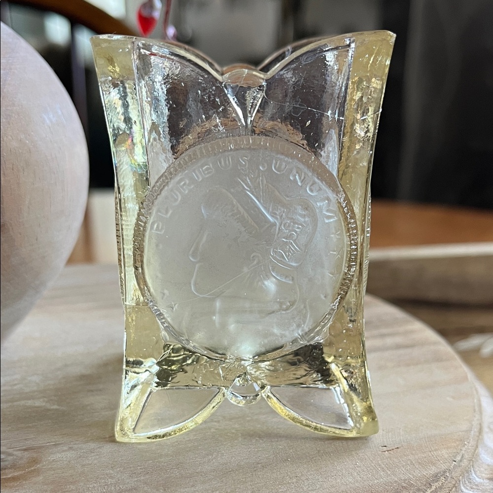 Vintage Glass Coin Holder